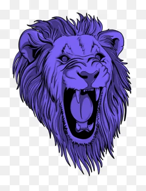 Mq #purple #lion #lions #head #wild - Vector Cara De Leon Clipart ClipartFlare.com 