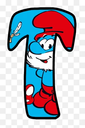Smurf Alphabet Letters Clipart - Full Size Clipart (#5708382 ClipartFlare.com 