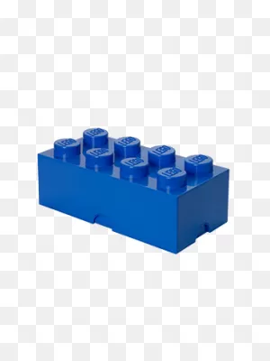 Room Copenhagen Lego Storage Box Brick 8, Large, Bright Blue