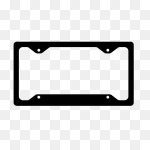 Assorted Color License Plate Frames