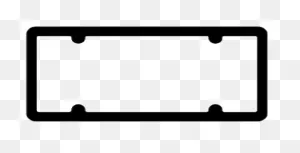 Custom Raised Letter Plastic License Frame