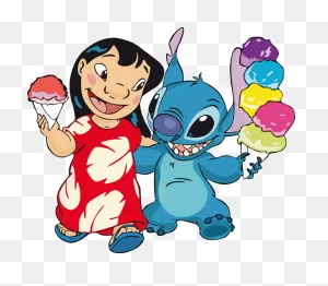 Lilo And Stitch Ice Cream Cute Cartoon Decors Wall Sticker Art Design Decal  For Girls Boys Kids Room Bedroom Nursery Kindergarten House Fun Home Decor  ClipartFlare.com 