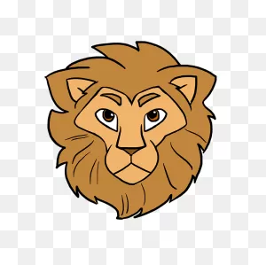 How To Draw A Lion Head - Really Easy Drawing Tutorial | Lion Face ClipartFlare.com 