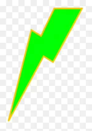 Drawn Lightening Lightning Strike - Green And Yellow Lightning ClipartFlare.com 
