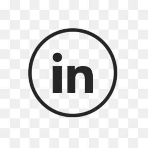 Linked In Icon Black And White #119187 - Free Icons Library