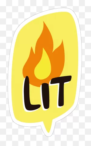 Lit - Lit Word Clipart - Full Size Clipart (#863736) - ClipartFlare