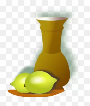 Fruit,yellow,vase - Limon Natürmort Sürahi Clipart - Full Size ClipartFlare.com 