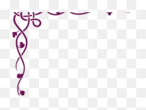 Lilac Clipart Scroll - Simple Border Side Design - Png Download ClipartFlare.com 