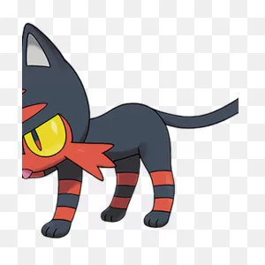 Litten - Sun And Moon New Pokemons Transparent Png - Free Download ClipartFlare.com 