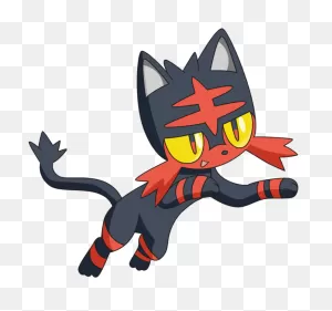 Litten Png - Pokemon Litten Clipart - Large Size Png Image - ClipartFlare
