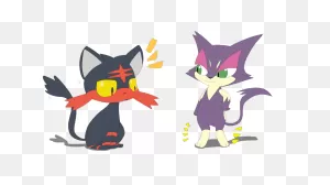 Purrloin And Litten By Sp19047 On 