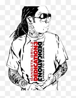 Psd Detail - - Lil Wayne Dedication 3 - (309X400) Png Clipart Download