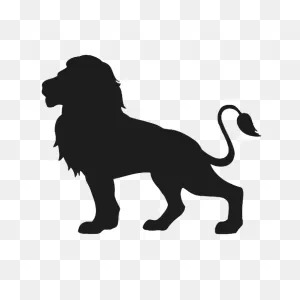 Lion - Feline Cut Out Silhouette - Free Image On ClipartFlare