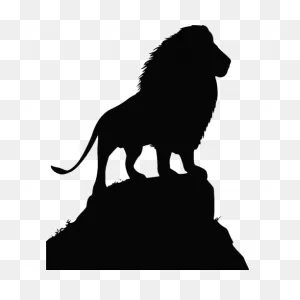 Lion Simba Silhouette Clip Art - Lion Png Download - 500*500 ClipartFlare.com 