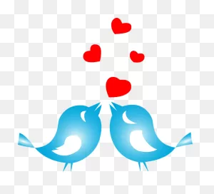 Love Birds Animals - Free Vector Graphic On ClipartFlare