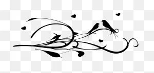Love Birds On A Branch Small Scale Png Images - Clip Art Heart ClipartFlare.com 