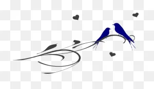 Love Birds On A Branch Clip Art Vector Clip Art Online - Love ClipartFlare.com 