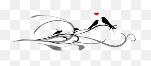 Love Birds On A Branch Black Dark Grey Clip Art At ClipartFlare ClipartFlare.com ClipartFlare.com 