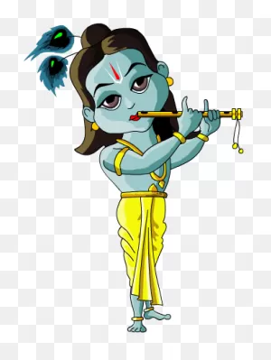Little Krishna - Little Krishna Cartoon Png Clipart - Full Size ClipartFlare.com 