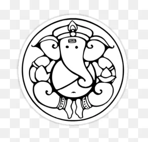 Ganesha 3 Sticker By Buddhabubba In 2021 | Ganesha Drawing ClipartFlare.com 