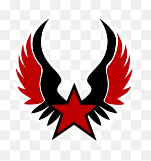 Blank Logo For Picsart - Black And Red Star Png Clipart - Full ClipartFlare.com 