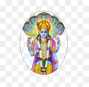 Lord Vishnu Png With Lakshmi