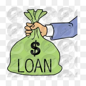 Loan Picture For Classroom / Therapy Use - Great Loan Clipart