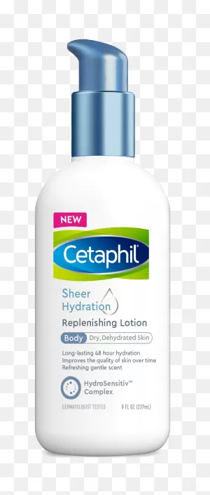 Cetaphil Sheer Hydration Replenishing Body Lotion For Dry Skin, 48 Hour  Sensitive Skin Body Moisturizer, With Hyaluronic Acid, Vitamin E & Vitamin  B5, ClipartFlare.com 