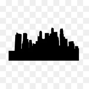 Singapore Cityscape Skyline Silhouette | Free PNG-WebP