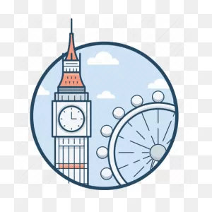 Big Ben, Ferris, London, London Eye, Millennium Icon - Download On ClipartFlare.com 