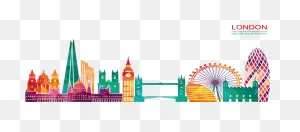 Skyline Silhouette Illustration - Vector London Building Png ClipartFlare.com 