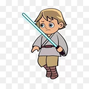 How To Draw Luke Skywalker - Really Easy Drawing Tutorial