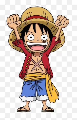 Straw Hat Luffy Clipart - One Piece Luffy Cartoon - Png Download ClipartFlare.com 