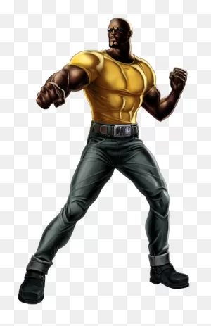 Download Luke Cage Right Portrait Art - Luke Cage Marvel Png Png ClipartFlare.com 