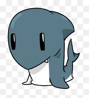 Transparent Lul Emote Png - Cute Great White Shark Drawings ClipartFlare.com 