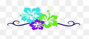 Luau Flowers Clip Art Borders Free Clipart 2 - ClipartFlare