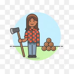 Axe, Equipment, Female, Gardening, Harvesting, Lumber, Lumberjack ClipartFlare.com 