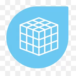 Magic Circle Clipart - Cube, Puzzle, Blue, Transparent Clip Art