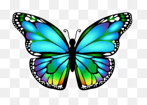 0 129Ba5 1D6Bdaa9 Orig - Pintura Textil De Mariposas - (589X424 ClipartFlare.com 