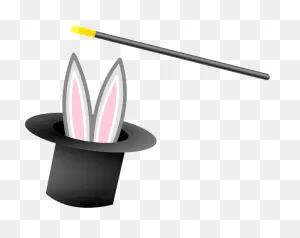 Rabbit In Hat And Magic Wand - Wellesley Free Library