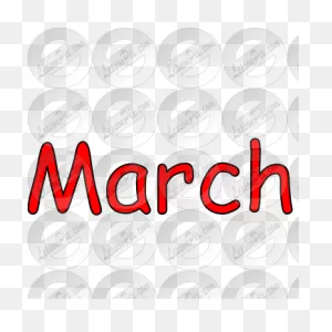 March Picture For Classroom / Therapy Use - Great March Clipart
