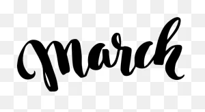 March Rubber Stamp