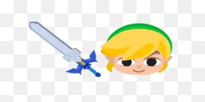 The Legend Of Zelda Toon Link Master Sword Cursor – Custom Cursor