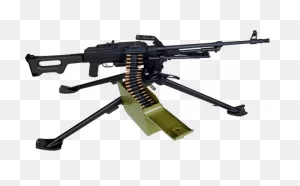 Mg-M1S Machine Gun - 7.62X54R On Support - ClipartFlare