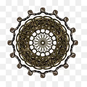 Brown Mandala Vector Image | Free PNG-WebP