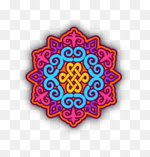 Kyrgyz Template Mandala - Free Vector Graphic On ClipartFlare