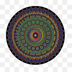 Mandala Hippie Psychedelia Hinduism Color - Mandala Psychedelic ClipartFlare.com 
