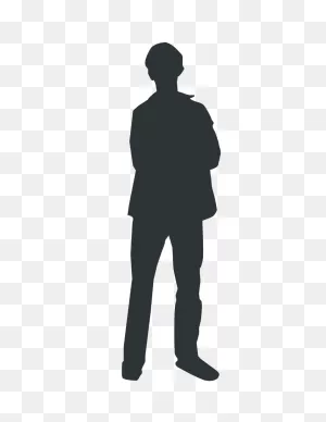 Free Man Standing Silhouette Vector, Download Free Man Standing ClipartFlare.com 