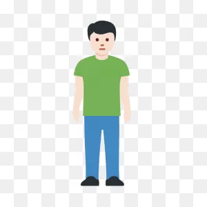 Man Standing Emoji Clipart. Free Download Transparent .png | ClipartFlare