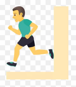 Man Running Joypixels Sticker - Man Running Joypixels In Hurry ClipartFlare.com 